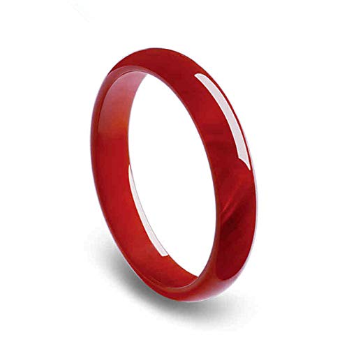 Cadeau Idéal Porte-Bonheur Agate Rouge du Brésil et Jade pour Femme