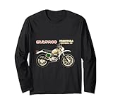 moteur bultaco lobito 125 Ligero, Encaje clasico, Manga de doble puntada y bastilla baja