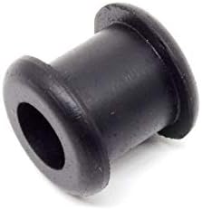 Black EPDM Rubber Push-in Grommet - Inner Diameter 3/8", Outer Diameter 3/4", for Hole Diameter 9/16", Panel Thickness 1/2"