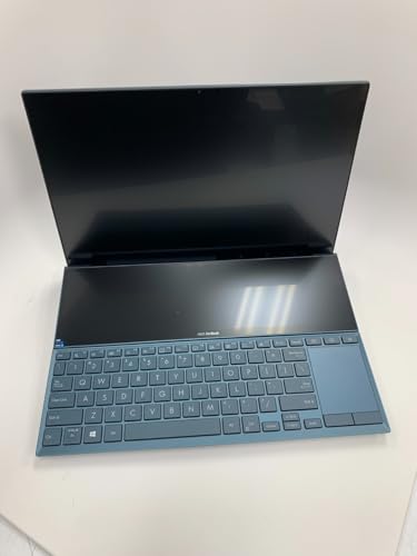 Image of ASUS ZenBook Duo 14 UX482 14 inch FHD Touch Display, Intel Evo Platform, Core i7-1195G7, 8GB RAM, 512GB PCIe SSD, ScreenPad Plus, Windows 10 Home, WiFi 6E, Celestial Blue, UX482EAR-DB71T
