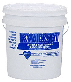 CRL Kwixset Cement - 50 Pound Plastic Pail by CR Laurence