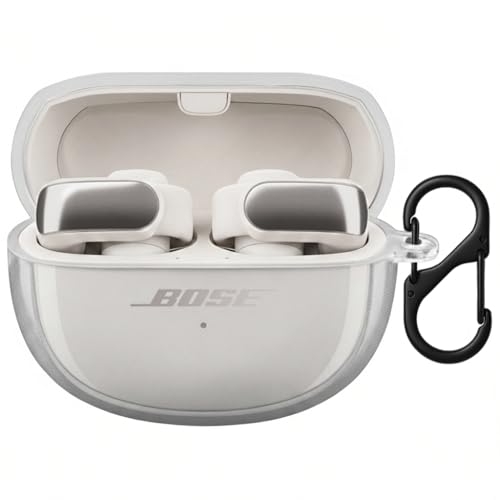 FINON for Bose Ultra Open Earbuds �p �P�[�X �C���z���P�[�X �X�g���b�v ������� �N���A �V���v�� (�h�b�g���H - �N���A)