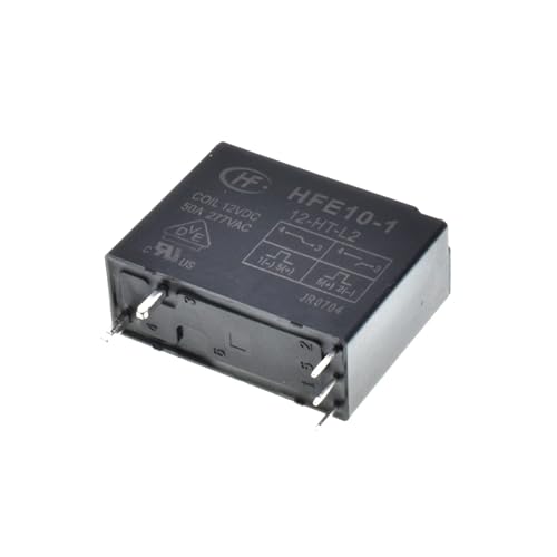 Relé HFE10-1-12-HT-L2 bistable de 5 pines 50A y 12VDC para control de energía