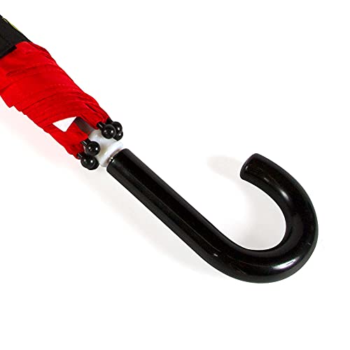 Shedrain Black Flame Kids Umbrella For Boys & Girls - Pinch-Proof, Easy Grip Handle - Compact Children's School & Travel Umbrella With Large 33" Arc, Heavy Duty Steel Shaft & Fiberglass Ribs #TOP1