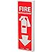 National Marker NMC FX124R Fire Flange Sign - Fire Extinguisher
