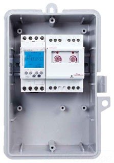 Intermatic Lm2-O-882T Timer, 120V Spdt 365 Day 10A 2-Channel Light Controller W/Type 3R Outdoor Plastic Enclosure