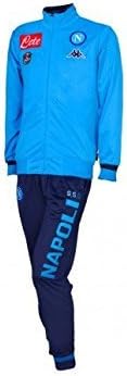 KAPPA BANDERIN NAPOLI TUTA RAPPRESENTANZA IN ACETATO 15/16 AZZURRA (14  ANNI) : Abbigliamento