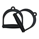 D Handle Cable Attachment – Heavy Duty Gym Equipment, Strong and Comfortable Grip | Perfect For Pull-Downs, Curls, and Extensions, Heavy-Duty Construction For Home Or Commercial Fitness Training