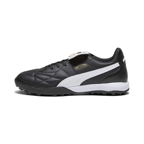 PUMA Unisex King Top Tt Fußballschuhe, Puma Black Puma White Puma Gold,...
