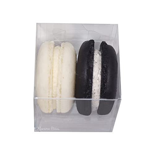 French Macarons Party Favors - 25 Pack (Black Tie)