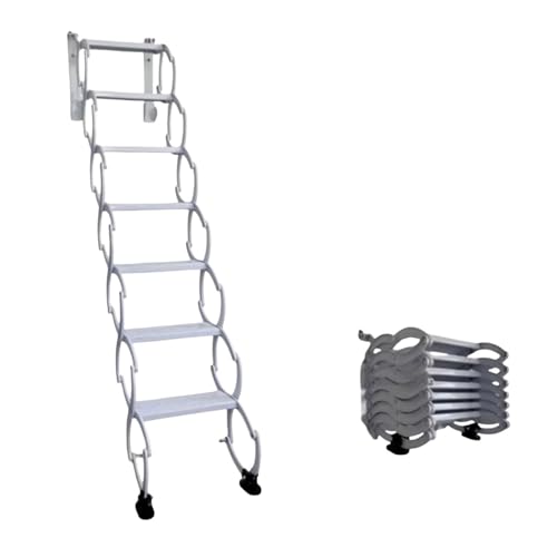 Escalier de grenier escamotable structure murale renforcée H230cm 300kg