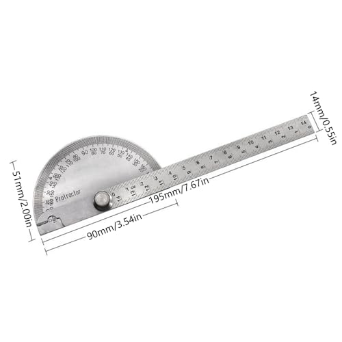 Stainless Steel Protractor - Image 2