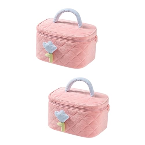 Trousse de maquillage côtelé idéale en voyage et pour le rangement quotidien