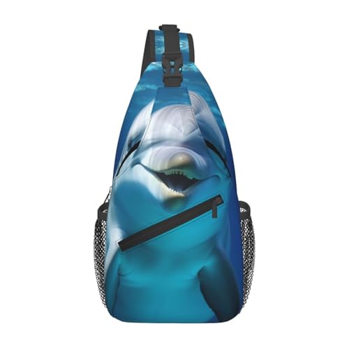 Bolso Sling para Hombre y Mujer Tipo Pecho Negro miniatura 1