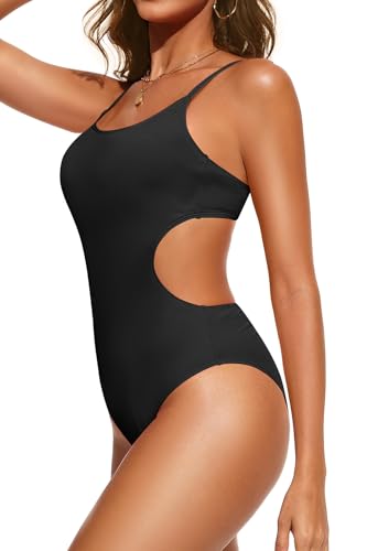 Tempt Me Women's Cutout One Piece Swimsuits High Cut Monokini Scoop Neck Bathing Suit3