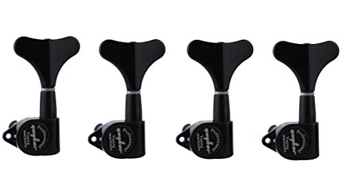 Guyker - Afinadores de guitarra y bajo (4 para izquierda) - Cabezal de relación 1:17 Sellado Clavijas de...