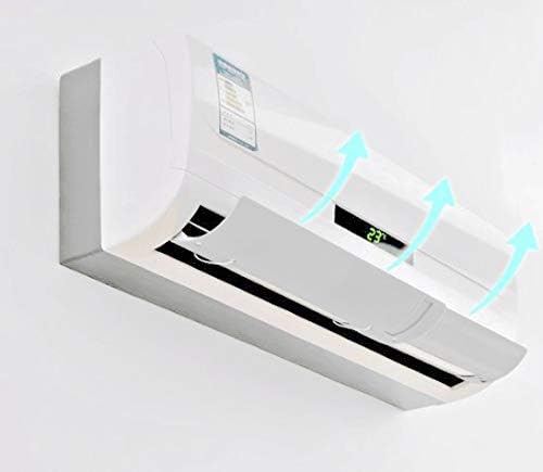Adjustable Air Conditioner Deflector Confinement Air Deflector Outlet Air Wing Air Cooled Baffle Wind Direction Telescopic Windshield for Home, White