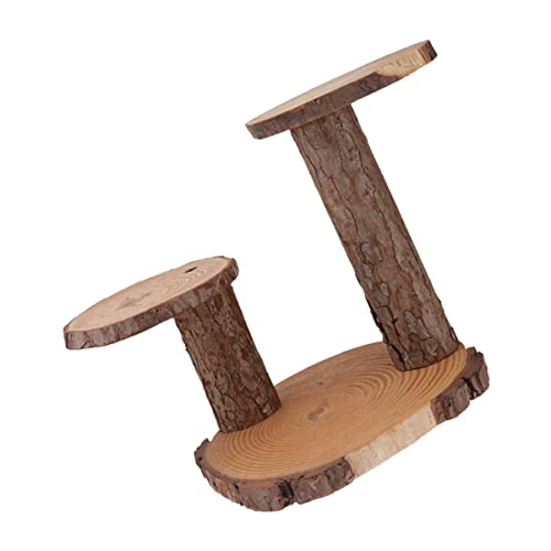 HANABASS 1 Pieza Estante de Madera Natural para Plantas y Decoración de Interiores Soporte para Macetas y Pasteles para y Estabilidad y Alta Capacidad de Carga