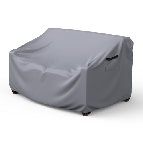 Mrrihand 3-Seater Outdoor Patio Sofa Cover Waterproof 90"W×34"D×32"H Grey by Mrrihand - Used condition - US$25.62