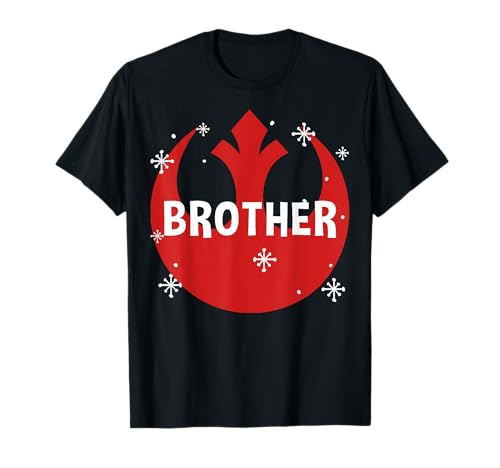 T-shirt Star Wars Noël Rebel Brother haut imprimé de fête en coton biologique