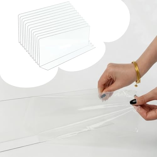 Vibeo Bloqueador Juguetes Sofa 12 Protectores para Debajo del Sofá, Relleno Autoadhesivo para Huecos en Escaleras, Barreras Transparentes para Juguetes y Mascotas(50x30 cm (20x11.8 in))