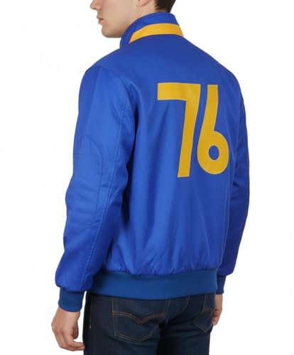 Vault 76 Inspired Gamer Cosplay Jacket for Men – Cordura Parachute RPG Costume, Post Apocalyptic Outerwear
