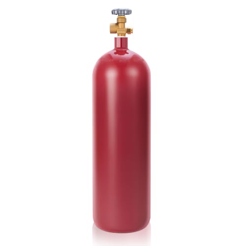New 60 Cubic Foot Steel Nitrogen Cylinder DOT Approved Inert Gas Tank with CGA580 Valve(Cylinder Ships Empty)