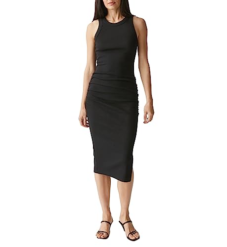 Michael Stars Women's Wide-Ribbed Casual Wren Midi Dress with Cutaway Shoulders and Slit4