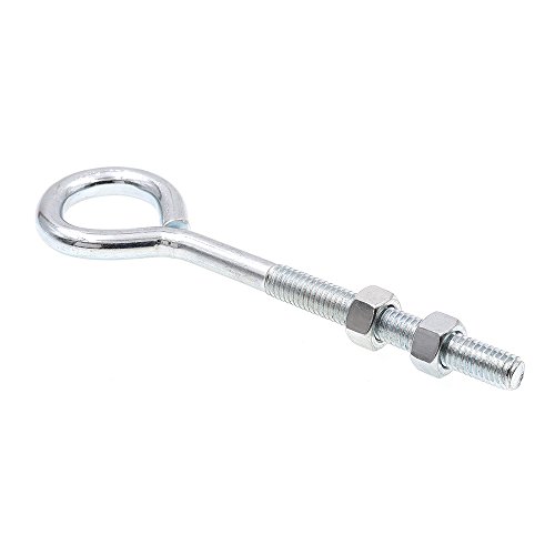 Image of Prime-Line 9066858 Eye Bolts With Nuts, 3 /8 In.-16 X 6 In., Zinc Plated Steel (20 Pack)