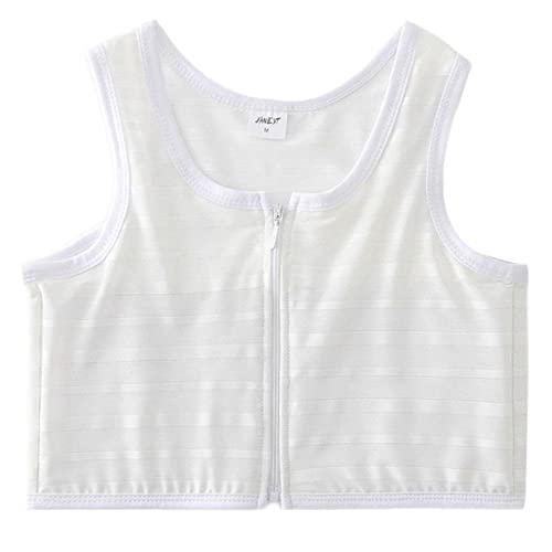 LZH FILTER Tomboy Brust Binder Trans Tank Top Vorne mit Reißverschluss, Atmungsaktive Body Shaper Korsetts Weste, Brust-Kompressions-BH Cover