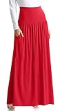 Janis Joplin Costume 4 Long Red Skirt
