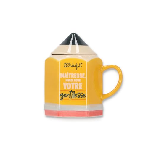 Mr.Wonderful - Mug 3D - Il y a d'excellents professeurs, mais vous vous en sortez - Cadeau pour les enseignants - Mug en céramique avec un message pour les...