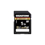 【5年データ復旧・無償交換保証】GIGASTONE SDカード 1TB 4K Camera Extreme SDXC UHS-I A2 V30 U3 C10 160MB/s 超高速 4K UHD & Full HD ビデオ Canon Nikon Sony Pentax Kodak Olympus Panasonicなど デジタルカメラ 一眼レフ対応 ミニケース1個付き