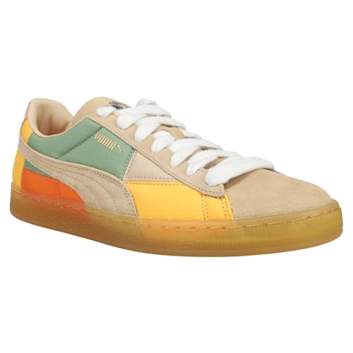 PUMA Mens Black Fives X Suede Lace Up Sneakers Shoes Casual - Beige2