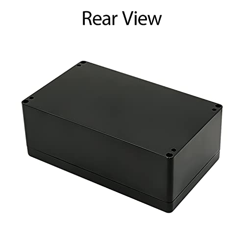 Image of Project Box IP65 Waterproof Dustproof Junction Box ABS Plastic Enclosure Box for Electronics Black Outdoor Project 7.87 inchx 4.72 inchx 2.95 inch(200x120x75mm)