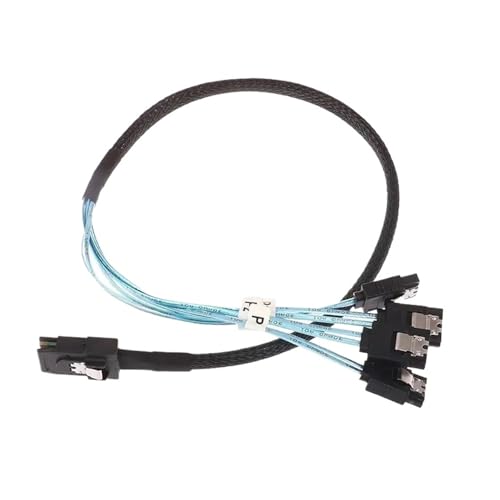 Cable S/AS SATA Mini SFF-8087 a 4 SATA 0.5m 12Gbps miniatura 3