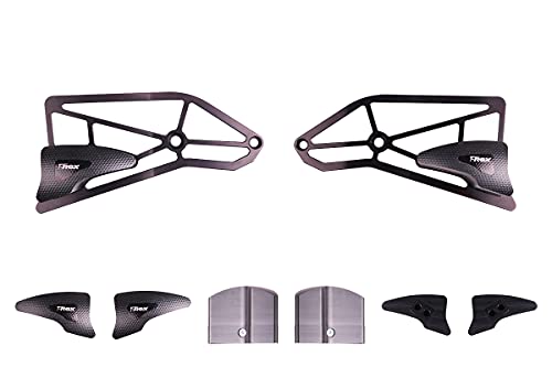T-Rex Racing No Cut Frame Sliders for Kawasaki 2016-2023 Z125 Pro (Black)
