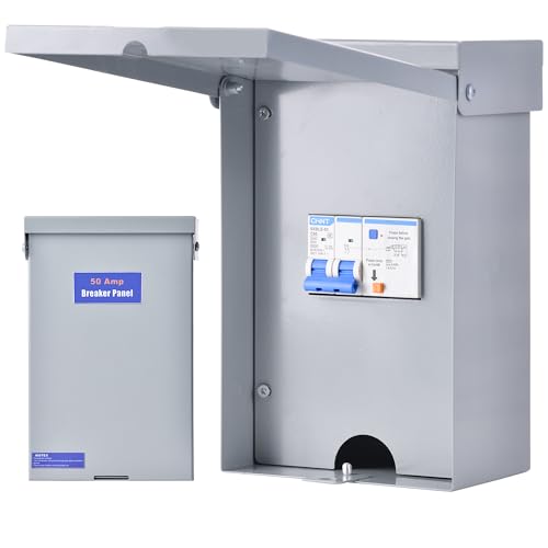 Waterproof 50 Amp GFCI Breaker Box for Indoor/Outdoor
