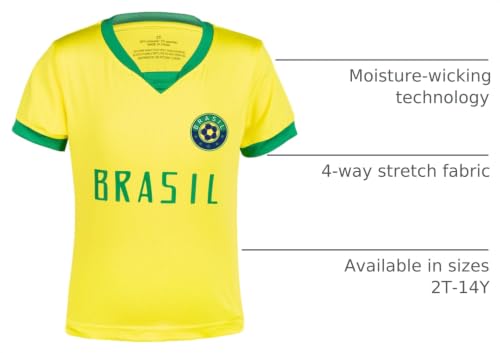 Image of Youth Soccer Jersey Boys Girls- Breathable Lightweight Football Training Shirt for Kids (Infant-Youth Sizes)