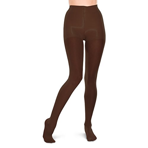 Image of TherafirmLIGHT Women's Support Tights - 10-15mmHg Compression Stockings (Cocoa, Medium)