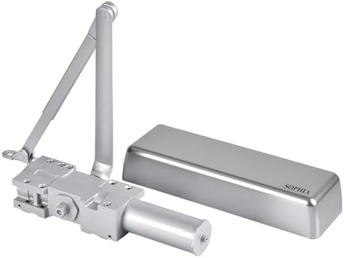 Heavy Duty Hydraulic Door Closer With Hold-Open Feature - Automatic Commercial Grade For Interior/Exterior Doors