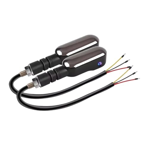 Clignotant LED pour moto puissant, lot de 2 feux avec éclairage ambiant vif et étanche