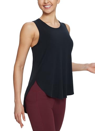 baleaf Women's Workout Tank Tops Loose Fit Racerback Top Sleeveless Shirts Lightweight Yoga Athletic Gym Running2
