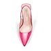 GENSHUO Slingback Kitten Heels for Women Pumps Closed Pointed Toe 3 Inch Low Heel Dress Shoes Comfortable Sexy Slip On Wedding Work Party Pumps Fuchsia Size 7.5