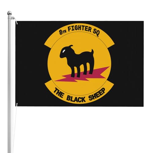 8th Fighter Squadron 3 ply 4x6 ft Flag Indoor Decoration Garden both Sided Banner
