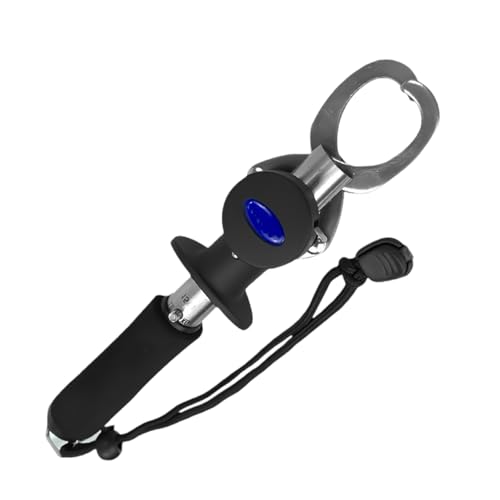 PASNMKvn Metal Steel Fish Grabber Controller Clamps Fishing Lip Grabber with Scale for Freshwater and Saltwater Fishing