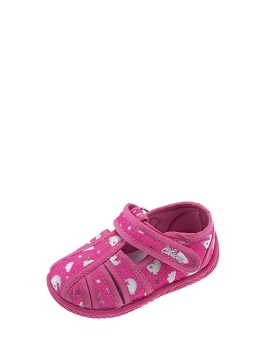Chausson fille Chicco fuchsia avec motif licorne pour rester au chaud à la maison