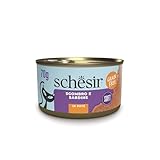 Schesir, Makrelen- und Sardinenpastete, Ergänzungsfuttermittel für Katzen, Originalrezeptur, 100% natürliche Zutaten, 12 Dosen à 70 g