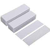 BRAVESHINE Self Adhesive Hook Loop Tape - Industrial Strength Picture Hanging Strips - Instead of Nails and Screws - Double Sided Sticky Mounting Fasteners for Home or Office Use - White, 1.2x4 Inch