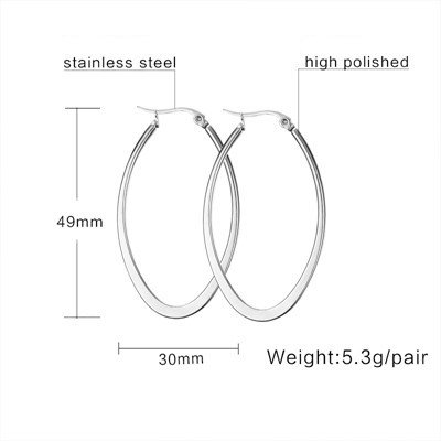 Titanium Steel Hoop Earrings for Womens Sensitive Ears2